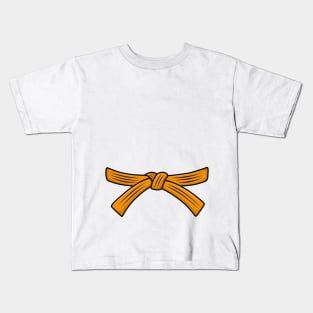 Judo belt orange belt Judo 4th Kyu Obi, Jiu-Jitsu, Aikido Kids T-Shirt